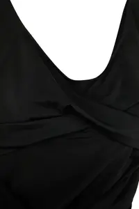 Trendyol Curve Black Effective for thinning Shaping Double breasted Detailed Swimsuit - Image 4