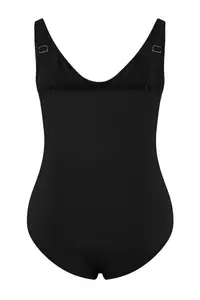 Trendyol Curve Black Effective for thinning Shaping Double breasted Detailed Swimsuit - Image 5