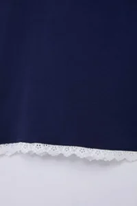 Trendyol Curve NAVY BLUE Viscose Rib Knitting Plus Size Nightgown - Image 5