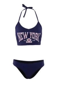 TRENDYOLMİLLA Slogan Detailed bralette Covered Regular Waist hipster Bikini Set - Image 4