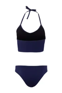 TRENDYOLMİLLA Slogan Detailed bralette Covered Regular Waist hipster Bikini Set - Image 6
