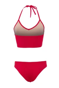 TRENDYOLMİLLA Slogan Detailed bralette Covered Regular Waist hipster Bikini Set - Image 6