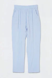 Drop by TrendyolMilla BLUE Crew Neck Sleeveless Pantolonlu Rahat Pattern Top and Bottom Set - Image 7