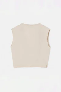 Drop by TrendyolMilla Stone Crop Front with buckle Sleeveless Waist Sitting Lycra Blouse - Image 5