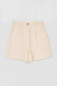 Drop by TrendyolMilla Beige Elastic Waist Wide Leg Cotton with pocket Pants