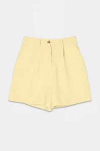 Drop by TrendyolMilla Yellow Elastic Waist Wide Leg Cotton with pocket Pants