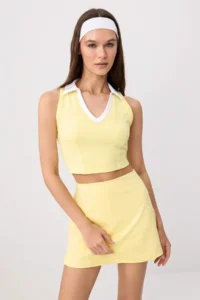 TRENDYOLMİLLA Yellow Scuba Shorts Skirt Shorts & Bermuda - Image 2