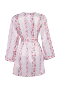 TRENDYOLMİLLA Multicolored Plain Satin Weaving Pajama Set - Image 5
