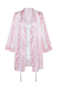 TRENDYOLMİLLA Multicolored Plain Satin Weaving Pajama Set - Image 8