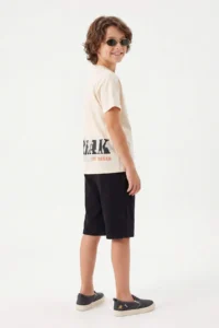 Black Printed Knitting Bottom - Top Set - Image 4