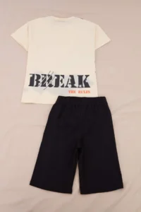 Black Printed Knitting Bottom - Top Set - Image 8