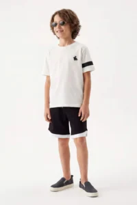 Multicolored Boys' Plain Knitting Bottom - Top Set - Image 2