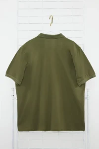 MAN Plus Size Khaki Regular/Normal Cut Basic 100% Cotton Polo Shirt Shirt Collar T-Shirt - Image 8