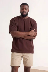 MAN Brown-Green Plus Size 2 Sets Paket Regular/Normal Cut T-Shirt - Image 2