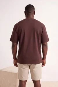 MAN Brown-Green Plus Size 2 Sets Paket Regular/Normal Cut T-Shirt - Image 3
