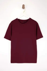 MAN Burgundy- Navy Blue -Gray Regular/Relaxed Cut 3 Pack Plus Size T-Shirt - Image 12