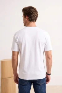 MAN Gray- Ecru Oversized 2 Sets Paket Basic 100% Cotton T-Shirt - Image 4