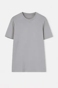 MAN Gray- Ecru Oversized 2 Sets Paket Basic 100% Cotton T-Shirt - Image 9