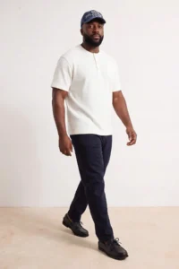 MAN Plus Size NAVY BLUE Regular Fit Flexible Material Jeans Pants jeans