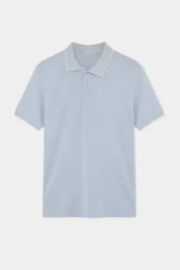 MAN BLUE Regular Jacquard Material Knitwear Bant Polo Shirt Shirt Collar T-Shirt - Image 4
