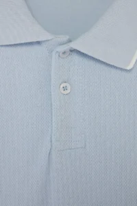 MAN BLUE Regular Jacquard Material Knitwear Bant Polo Shirt Shirt Collar T-Shirt - Image 5