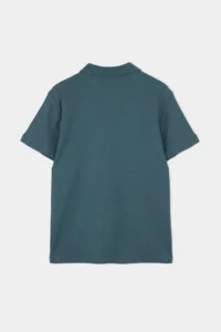 MAN Petrol Regular/Rahat Zippered textured Material Knitting Polo Shirt Shirt Collar T-Shirt - Image 9