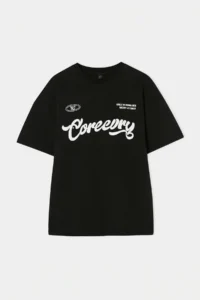 MAN Black Oversized/Wide Pattern Slogan Printed Tok Material T-Shirt - Image 4