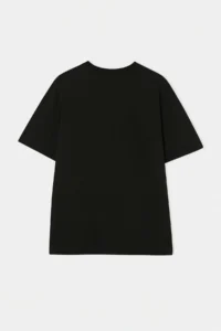 MAN Black Oversized/Wide Pattern Slogan Printed Tok Material T-Shirt - Image 6