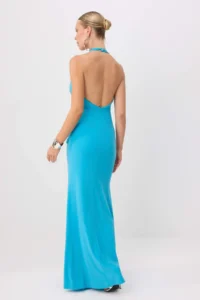 TRENDYOLMİLLA BLUE Binding Detailed Maxi Evening Gown & Graduation Dress - Image 4