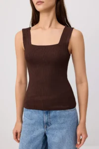 TRENDYOLMİLLA Ecru-Brown Basic 2 Sets Paket Top Thin Knitwear Blouse - Image 3
