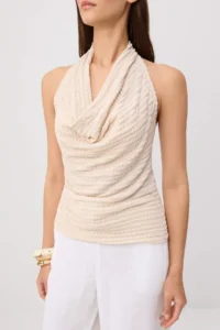 TRENDYOLMİLLA Stone Fitted Off-Shoulder Neck Low-cut back textured Knitting Blouse - Image 3