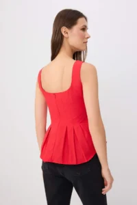 TRENDYOLMİLLA Red Blouse - Image 4