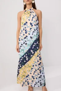 TRENDYOLMİLLA Multicolored Floral Maxi Weaving Dress - Image 3