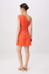 TRENDYOLMİLLA Pomegranate Blossom with accessories Mini Weaving Dress - Image 4