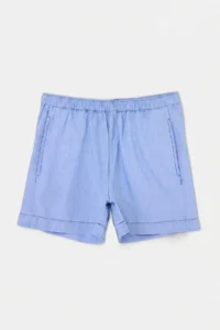TRENDYOLMİLLA BLUE Beli Lasitkli Mini DENIM Shorts - Image 5