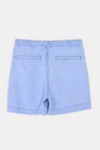 TRENDYOLMİLLA BLUE Beli Lasitkli Mini DENIM Shorts - Image 7