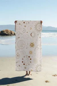 Dolce Mariee Digital Printing Beach Sea Towel Sun and Star Patterned Loincloth HVL0083