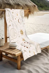 Dolce Mariee Digital Printing Beach Sea Towel Sun and Star Patterned Loincloth HVL0083 - Image 3