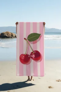 Dolce Mariee Digital Printing Beach Sea Towel Cherry Patterned Loincloth HVL0160