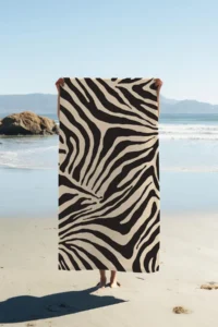 Dolce Mariee Digital Printing Beach Sea Towel Zebra Patterned Loincloth HVL0185