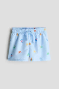 H&M Patterned Shorts Swimsuit