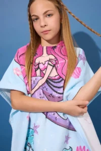 DeFacto Printed Cotton Poncho Towel Girls' - Image 2