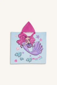 DeFacto Printed Cotton Poncho Towel Girls' - Image 3
