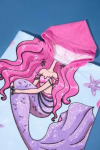 DeFacto Printed Cotton Poncho Towel Girls' - Image 6