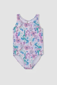 DeFacto Girls' flower patterned Swimsuit