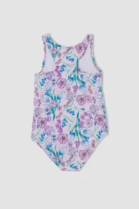 DeFacto Girls' flower patterned Swimsuit - Image 3