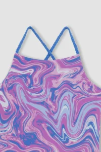 DeFacto Girls' Patterned Reversible Swimsuit Z3592a623hs - Image 3