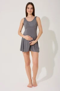 myfirstsea Maternity Women OF shorts One Piece Swimsuit Lycra - Image 3