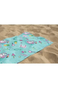 Erays Home Cute Animals Unicorn in the Sea Children's Pattern Printed Beach Towel Unisex Children's Beach Towel - Image 2