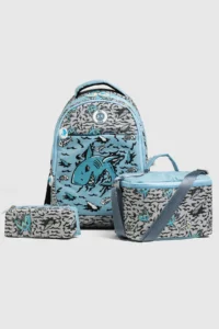 By Hakan My Polo 2075 Set of 3 Boys Primary School Bag with Pen Holder Lunch Bag Backpack BLUE - Image 2